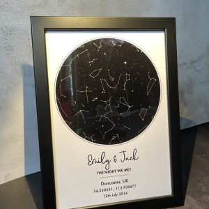 Personalised star map print