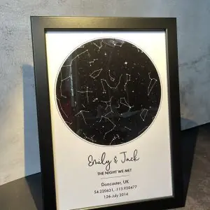 Personalised star map print