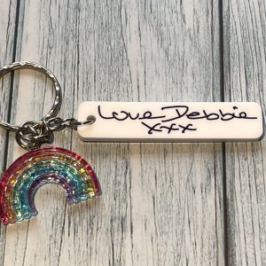 keyring actual handwriting