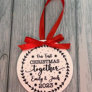 Our first Christmas together bauble