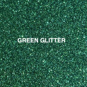 green glitter ticket