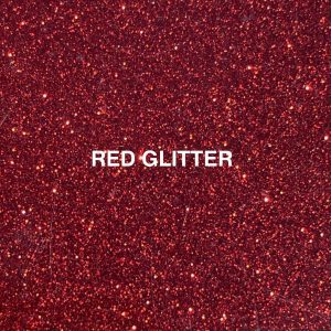 red glitter ticket