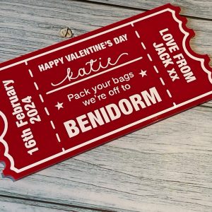 valentines ticket gift idea