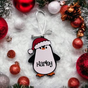 personalised-penguin christmas