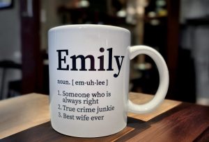 Personalised name definition mug