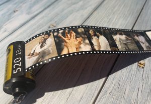 film roll photo keychain