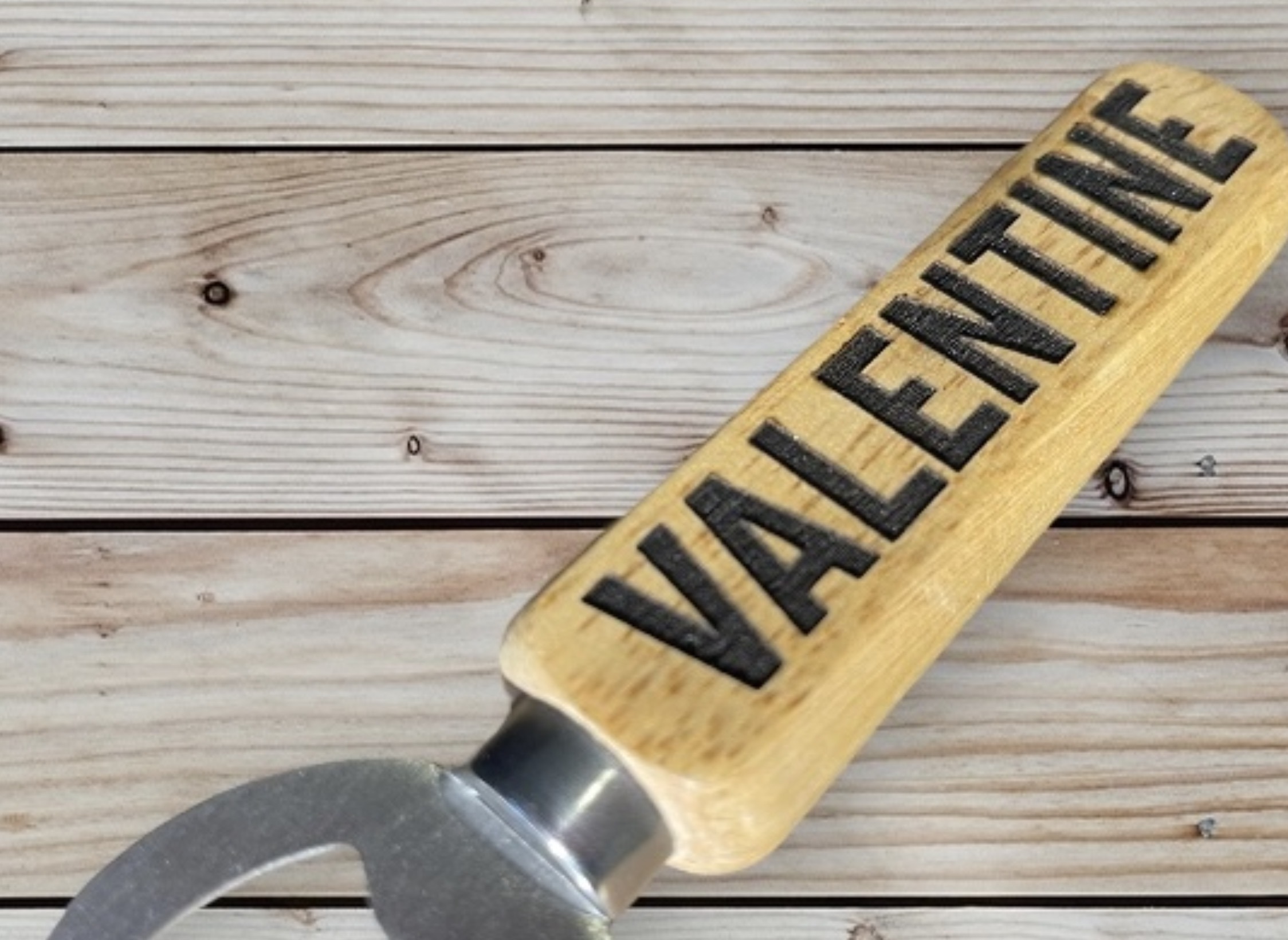 personalised wooden bottle opener