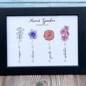 birth flower prints