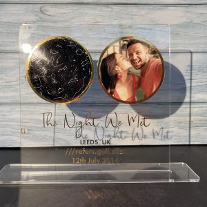 star map acrylic plaque gift