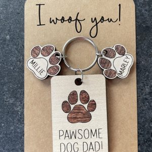Dog Dad Keyring