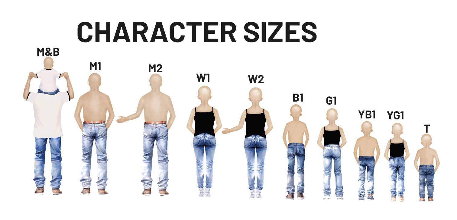 character size options