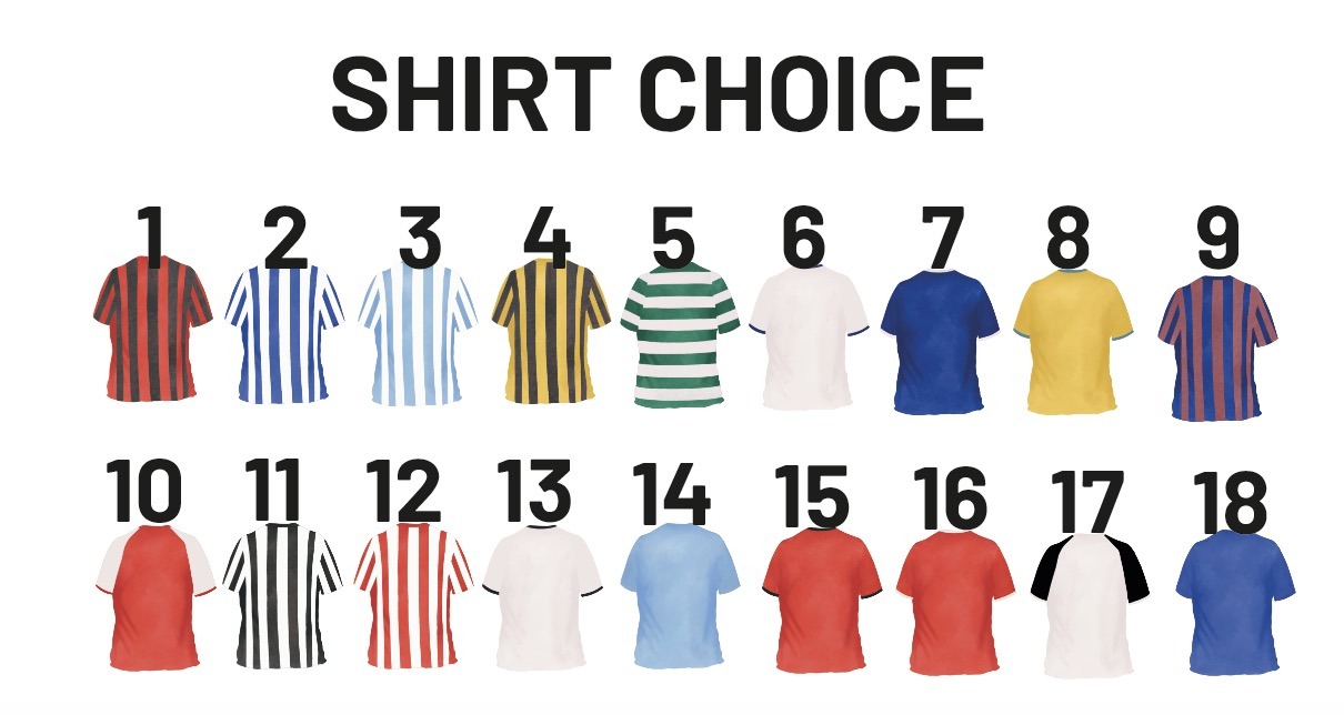 football shirt options