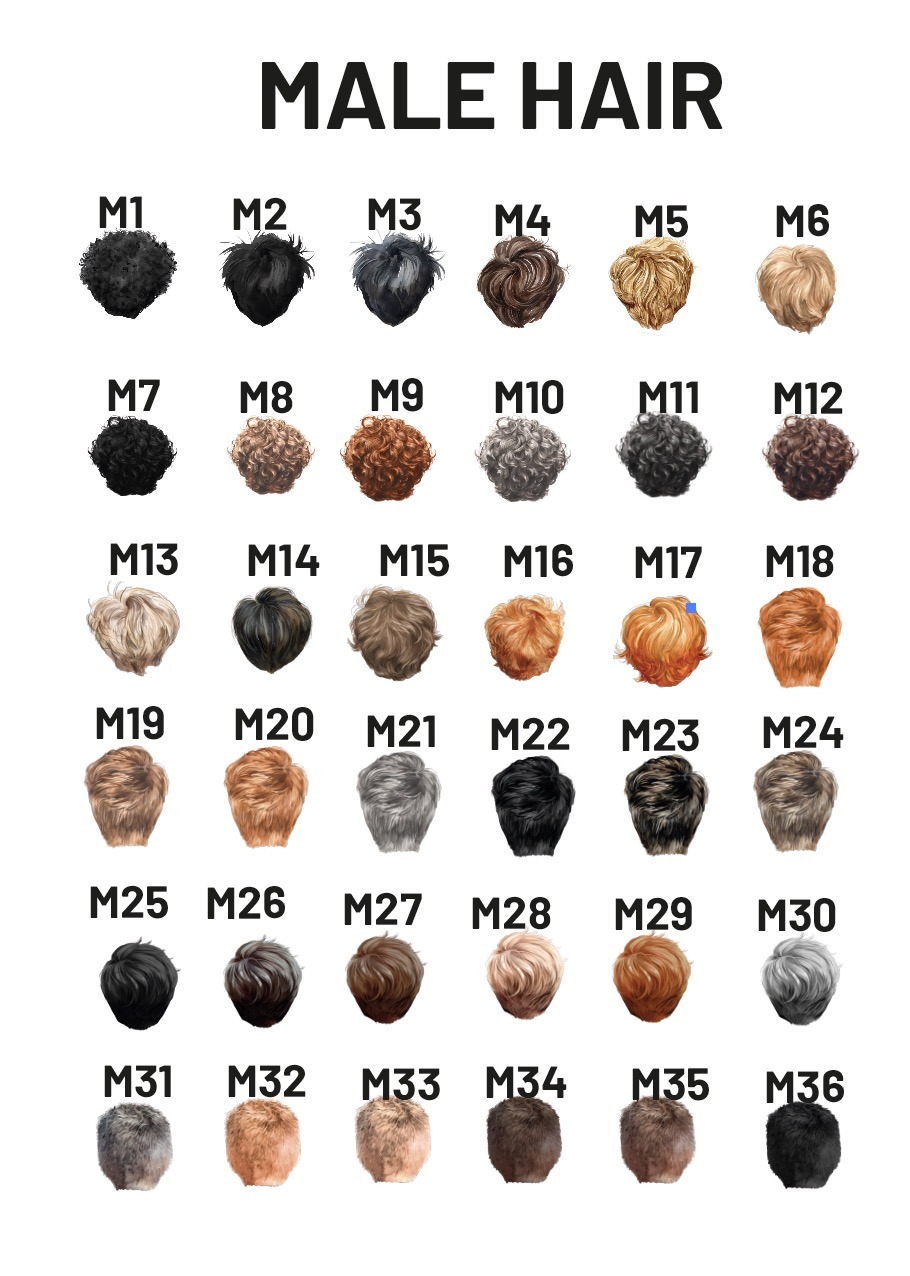 male hair options
