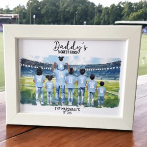 personalised family football shirt print gift