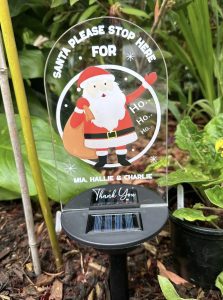 Personalised Santa Stop Here Sign
