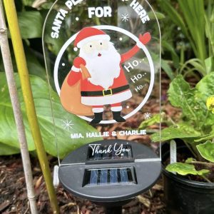 Personalised Santa Stop Here Sign