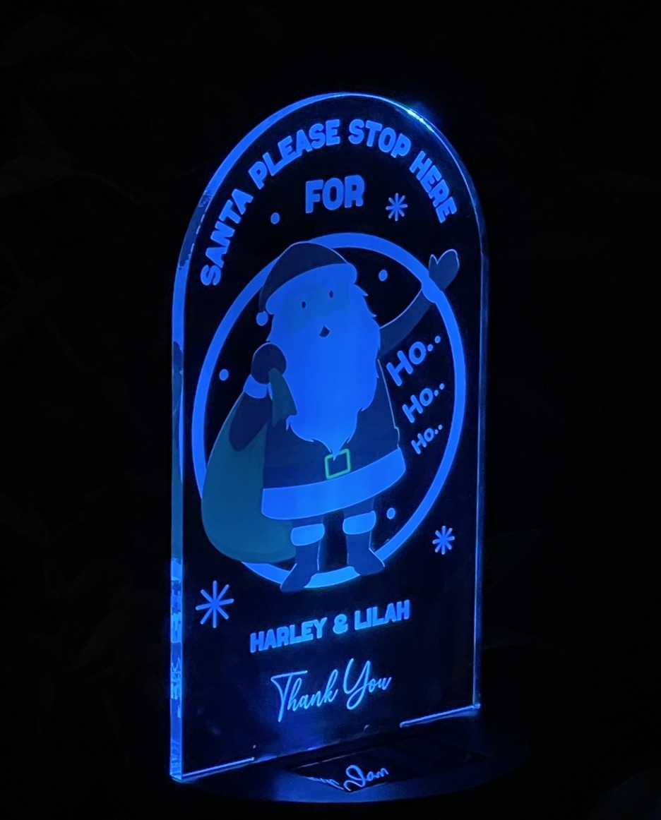 christmas santa solar light