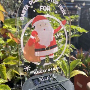 personalised christmas solar light
