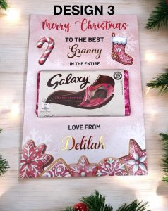 personalised galaxy chocolate bar gift