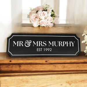 Mr & Mrs Street Sign