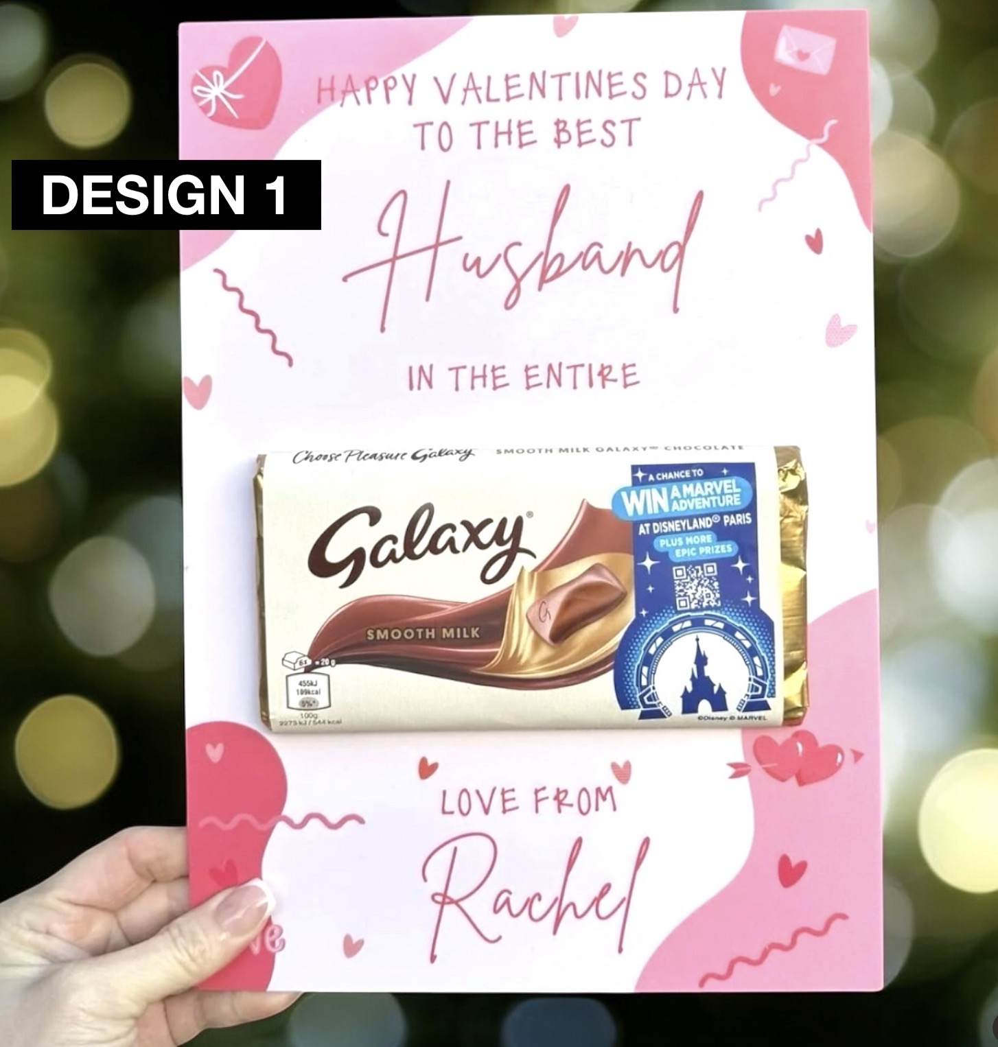 personalised chocolate valentines gifts