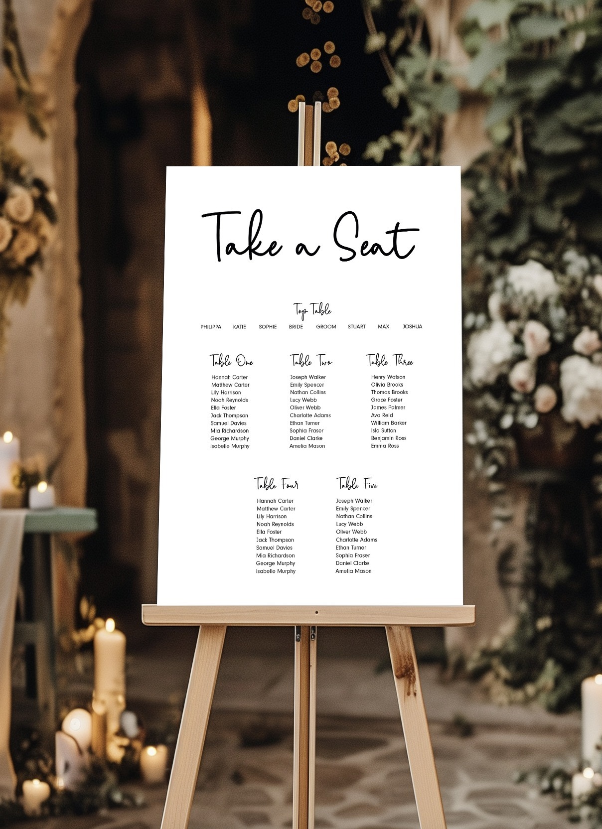 Take a Seat Wedding Sign | The Contemporary Suite - Image 2