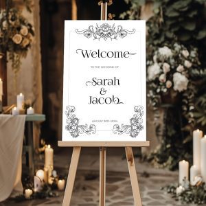 Welcome wedding sign The Grand Baroque