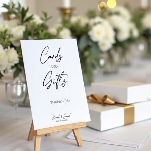 cards and gifts wedding sign - The Signature Script