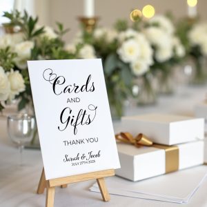 cards and gifts wedding sign calligrapher's edit