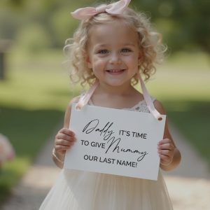 daddy its time to give mummy our last name sign - The Signature Script