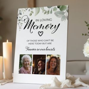 eucalyptus in loving memory sign
