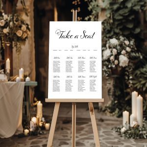 find your seat wedding sign - calligrapher's edit collection