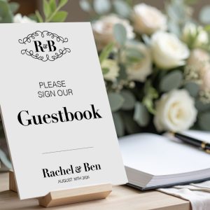 Guestbook Wedding Table Sign