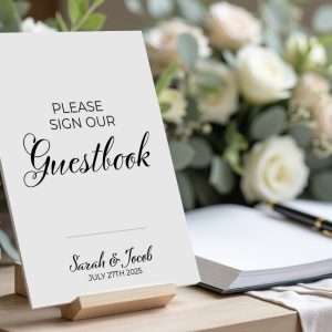 Complete your wedding décor with coordinating signs from The Calligrapher’s Edit collection—many matching designs are available to create a beautifully cohesive look.