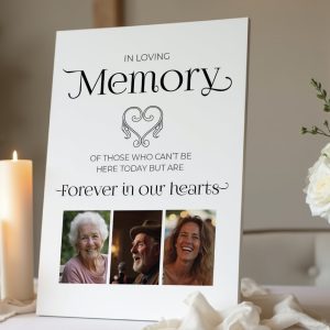 in loving memory wedding table sign - The Grand Baroque