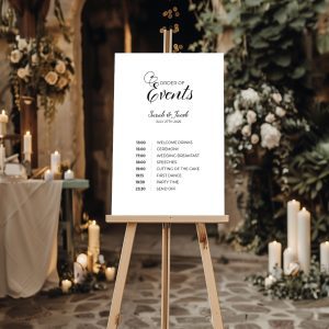order of events wedding sign - calligrapher's edit collection
