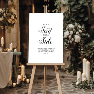 pick a seat wedding sign - calligrapher's edit collection