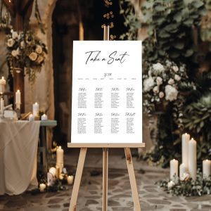 take a seat wedding sign - The Signature Script