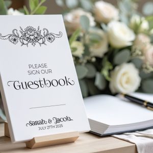 wedding guest book sign