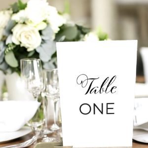 Elegant Wedding Table Numbers - Two Design Options | The Calligrapher's Edit