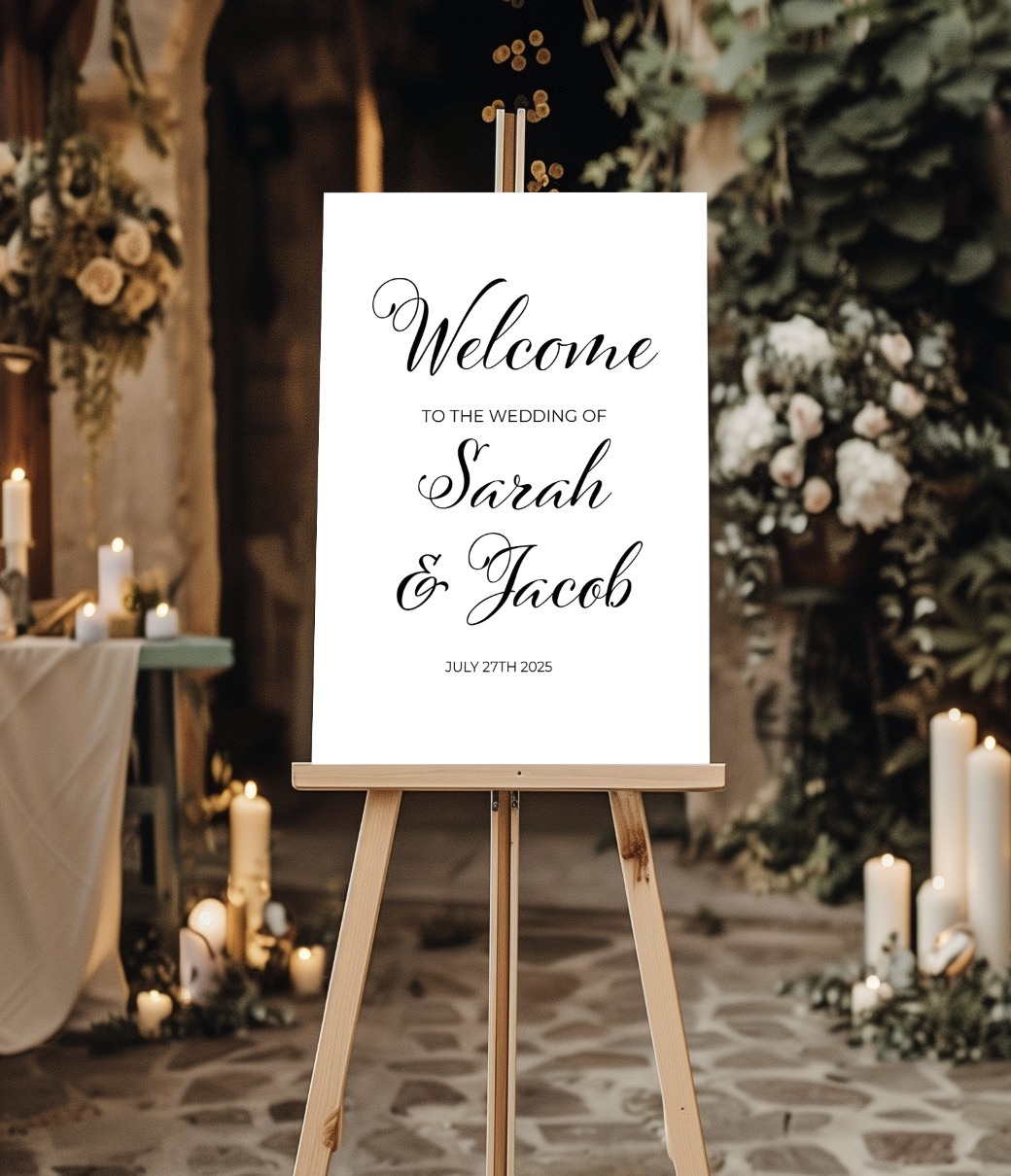 wedding welcome sign - calligrapher's edit collection