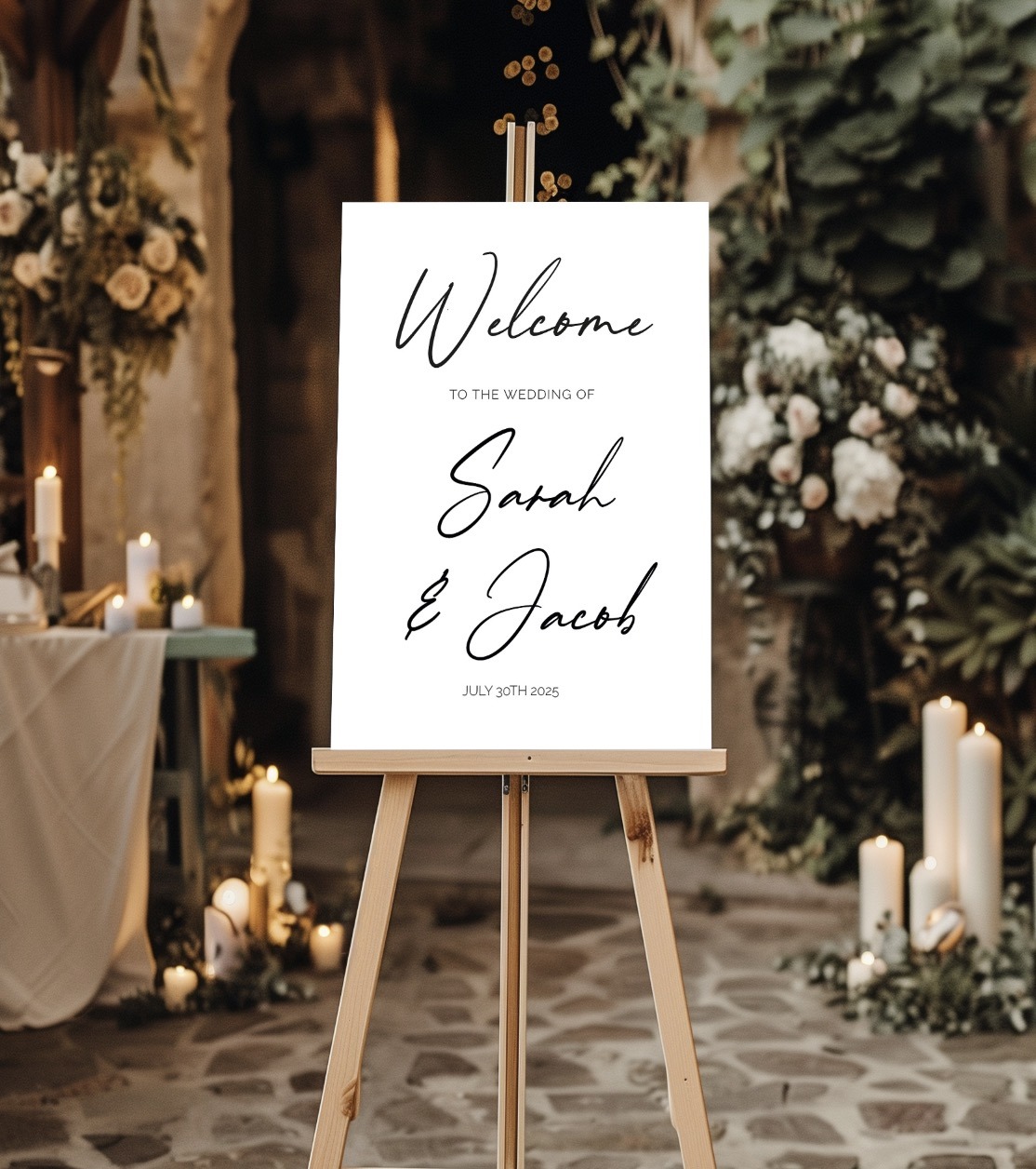 welcome to our wedding sign The Signature Collection