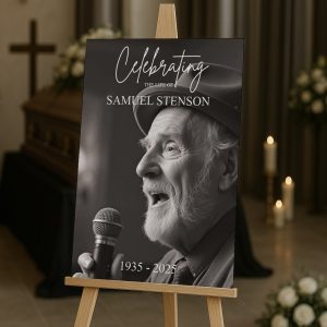 funeral picture board