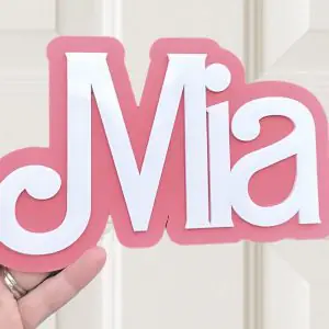 girls bedroom door plaque