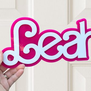 girls bedroom door sign