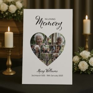 memory board for funerals