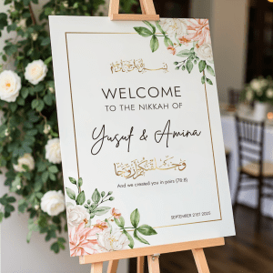 Islamic Wedding Signs