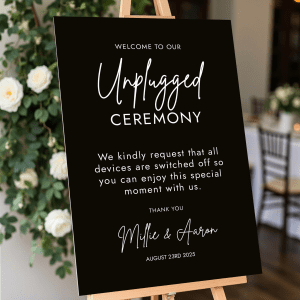 device free ceremony sign