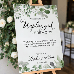 mobile phone free wedding