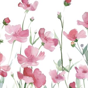 pink wildflowers close up